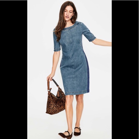 boden rhea denim dress